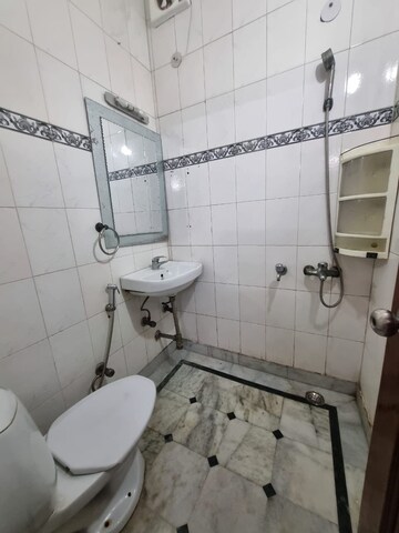 Bathroom in 2 BHK Builder Floor at Lajpat Nagar I – for Rent