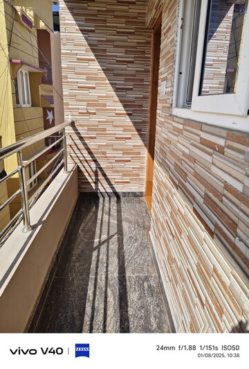 Balcony in 1 BHK Builder Floor at Halasuru – for Rent