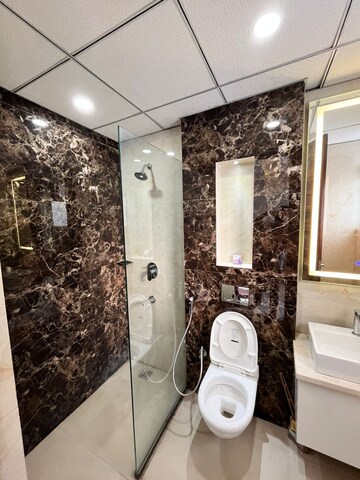 Bathroom in 4 BHK Apartment at Maya Green Lotus Utsav, International Airport Road – for Rent