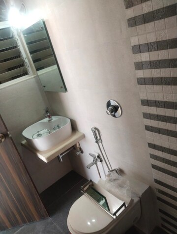 Bathroom in 1 BHK Apartment at Naupada – for Rent