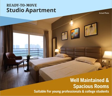 Bedroom in 1 RK Apartment at Paramount Golf Forest Studio Apartments - OAK Towe, Zeta I Greater Noida – for Sale