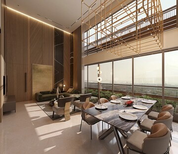 Living Room in 4 BHK Apartment at Science City – for Sale