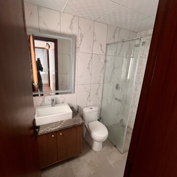 Bathroom in 3 BHK Apartment at Central Park Lake Front Towers, Sohna Sector 33 – for Rent