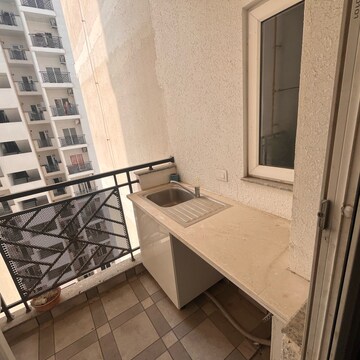Balcony in 3 BHK Apartment at Central Park Lake Front Towers, Sohna Sector 33 – for Rent