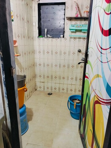 Bathroom in 1 BHK Apartment at Heramb CHS Kalwa, Kalwa – for Rent