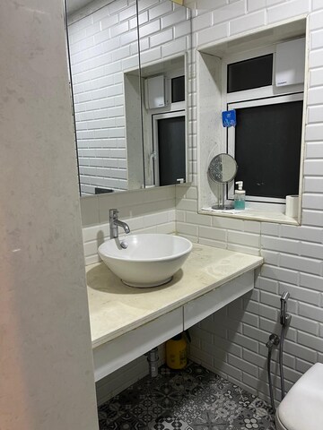 Bathroom in 2 BHK Apartment at Vasant Oscar, Mulund West – for Sale