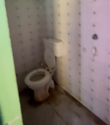Bathroom in 1 RK Builder Floor at New Ashok Nagar – for Rent