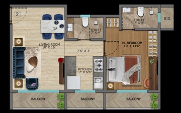1 BHK Apartment For Sale in Naupada