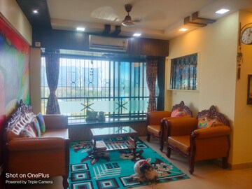Living Room in 2 BHK Apartment at Sheth Vasant Galaxy, Goregaon West – for Rent