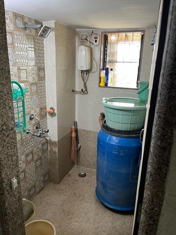 Bathroom in 1 RK Apartment at Jai Vighnaharta CHS, Kalyan East – for Rent