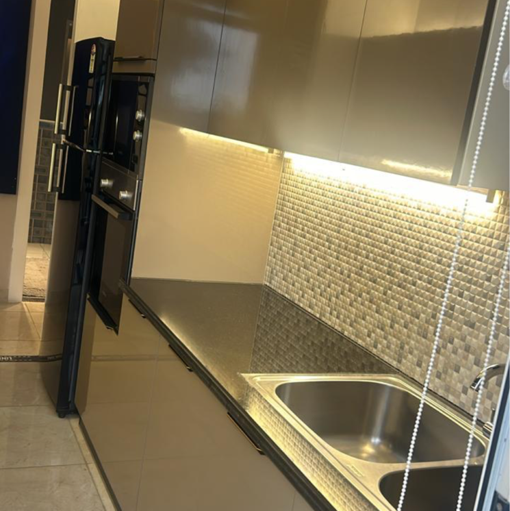 Kitchen, international airport road 3 Bedroom 1610 Sq.Ft. Apartment In International Airport Road Zirakpur 8062645