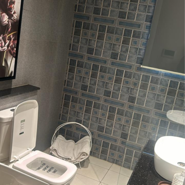 Bathroom in 3 BHK Apartment at International Airport Road – for Sale