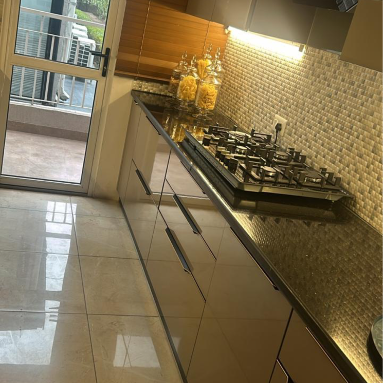 Kitchen, international airport road 3 Bedroom 1625 Sq.Ft. Apartment In International Airport Road Zirakpur 8062713