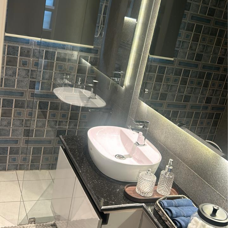 Bathroom, international airport road 3 Bedroom 1640 Sq.Ft. Apartment In International Airport Road Zirakpur 8062740