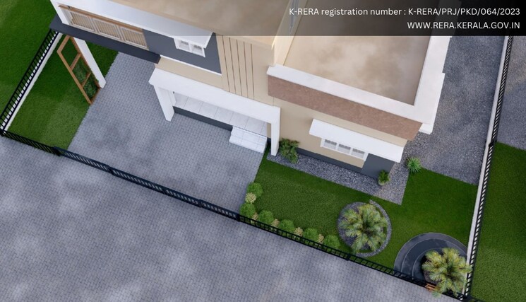 Exterior View, edathara 3 Bedroom 1500 Sq.Ft. Independent House In Edathara Palakkad 8062762