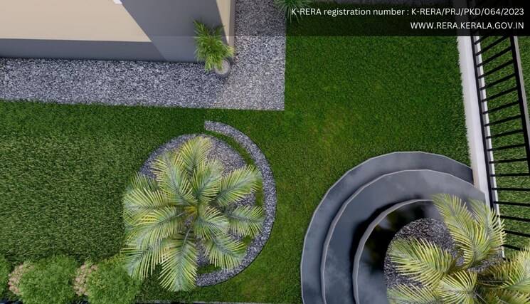 Garden, edathara 3 Bedroom 1500 Sq.Ft. Independent House In Edathara Palakkad 8062762