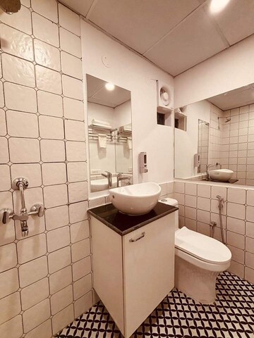Bathroom in 1 BHK Builder Floor at Neb Sarai – for Rent