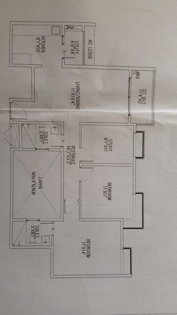 Floor Plan in 3 BHK Villa at Edifice Almond Tree Row House, Yelahanka – for Sale