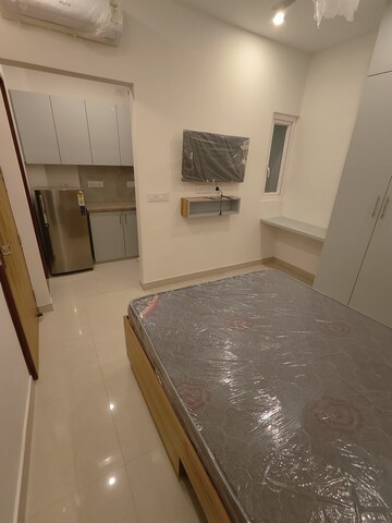 Kitchen in 1 RK Builder Floor at Ansal Sushant Lok I, Sector 43 – for Rent