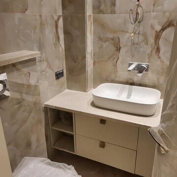 Bathroom in 4 BHK Builder Floor at Vivek Vihar – for Sale