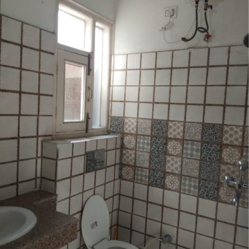 Bathroom in 3 BHK Builder Floor at Ambala Highway – for Rent