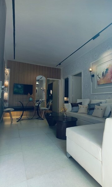 Living Room in 3 BHK Apartment at Rockfort Shriram North View Apartments, Raj Nagar Extension – for Sale