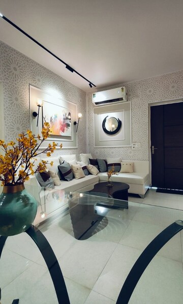 Living Room in 3 BHK Apartment at Rockfort Shriram North View Apartments, Raj Nagar Extension – for Sale