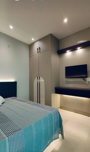Bedroom in 3 BHK Apartment at Rockfort Shriram North View Apartments, Raj Nagar Extension – for Sale
