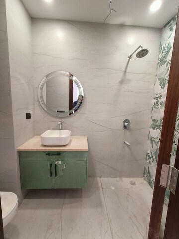 Bathroom in 3 BHK Builder Floor at Navjeevan Vihar – for Rent