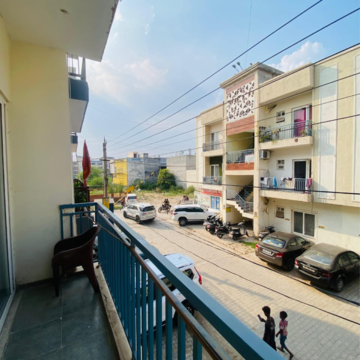 Balcony in 3 BHK Builder Floor at Sector 127 – for Rent
