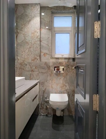 Bathroom in 2 BHK Builder Floor at Mehrauli – for Rent
