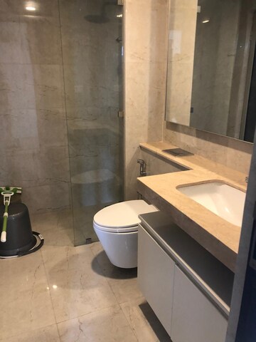 Bathroom in 2 BHK Apartment at Hiranandani Atlantis, Powai – for Rent