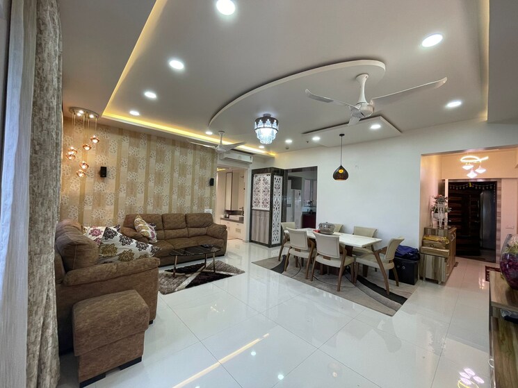 Living Room, ornate-celestial 3 Bedroom 1555 Sq.Ft. Apartment In Nibm Pune 8064168