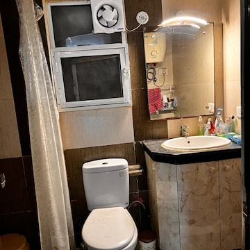 Bathroom in 3 BHK Apartment at Nimbus The Hyde park, Sector 78 – for Rent