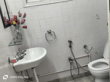 Bathroom in 2 BHK Builder Floor at Greater Kailash I – for Rent