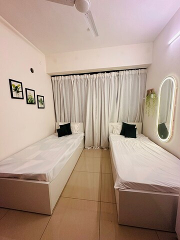 Master Bedroom in 1 BHK Apartment at Duville Riverdale Suites, Kharadi – for Rent