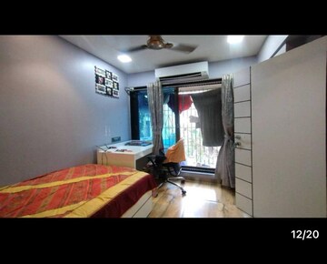 Bedroom in 3.5 BHK Apartment at Simandhar CHS, Sector 9 – for Rent