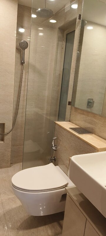 Bathroom in 1 BHK Apartment at Hiranandani Regent Hill, Powai – for Rent