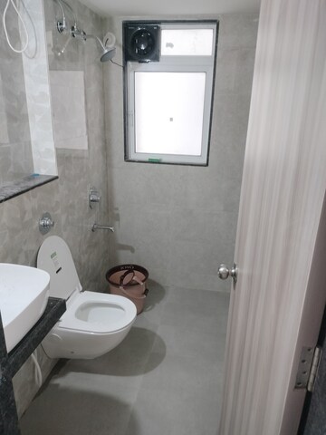 Bathroom in 2 BHK Apartment at Ashar Axis, Majiwada – for Rent
