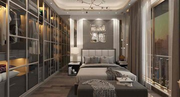 Bedroom in 3 BHK Apartment at Konark Aria Park, Mulund East – for Sale