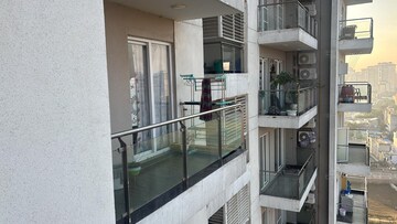 Balcony in 2.5 BHK Apartment at Microtek Greenburg, Sector 86 – for Rent