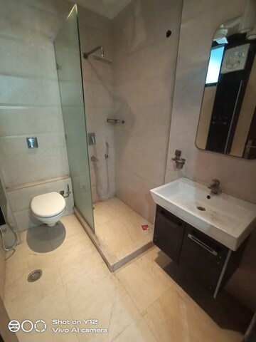 Bathroom in 3 BHK Builder Floor at Kailash Colony – for Rent