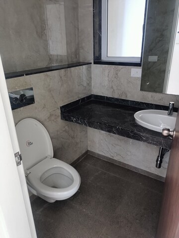 Bathroom in 3 BHK Apartment at Lodha World View, Worli – for Rent