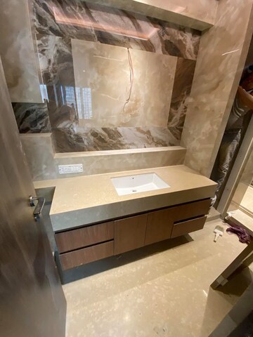 Bathroom in 4 BHK Apartment at Lodha World View, Worli – for Rent