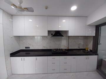 Kitchen in 3 BHK Apartment at Lodha World View, Worli – for Rent