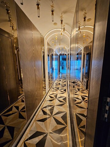 Building Lobby in 3 BHK Apartment at Lodha The World Towers World One Tier 2, Worli – for Rent