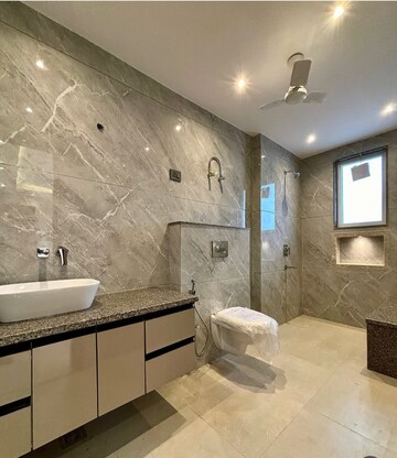 Attached Bathroom in 4 BHK Builder Floor at BPTP Park Central, Sector 85 – for Sale