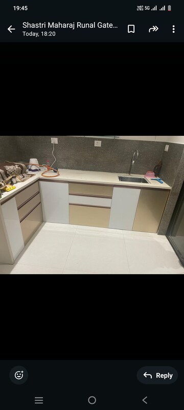 Kitchen in 2 BHK Apartment at Runal Gateway, Ravet – for Rent