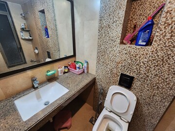 Bathroom in 2 BHK Apartment at Lodha Luxuria, Majiwada – for Rent