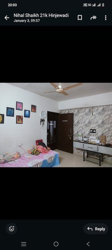 1 BHK Apartment For Rent in RR Akshay Residency Wakad Pune  8065612